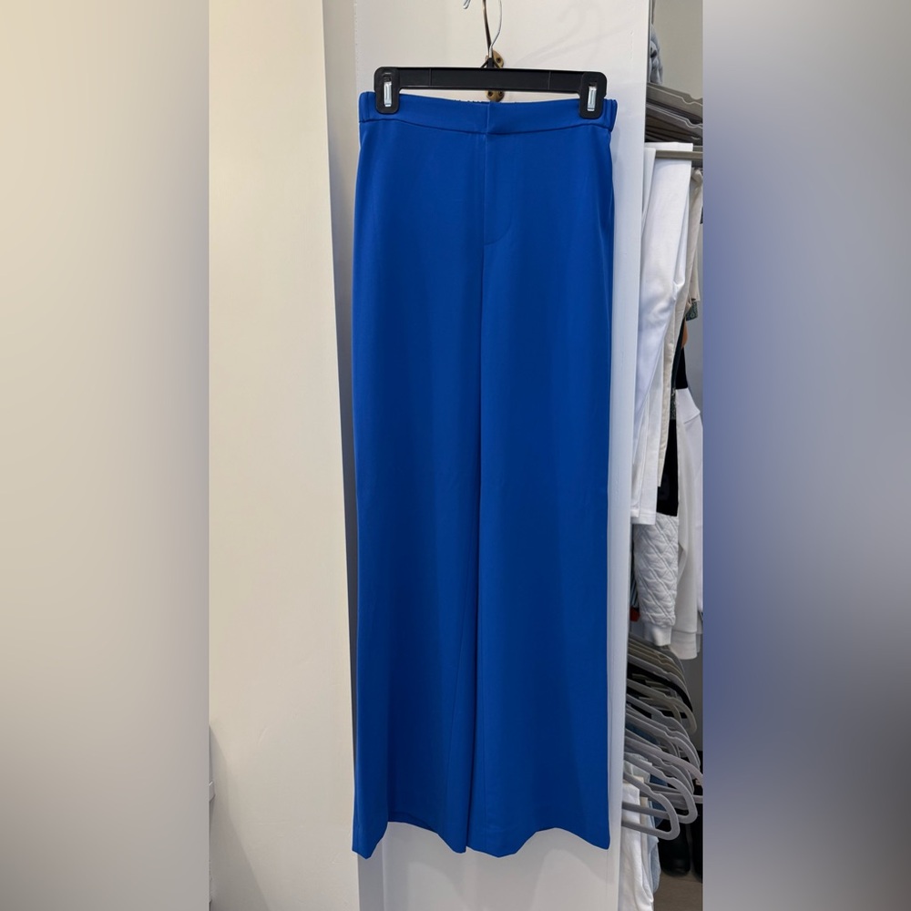 Alice + Olivia Blue Wide-Leg Pants